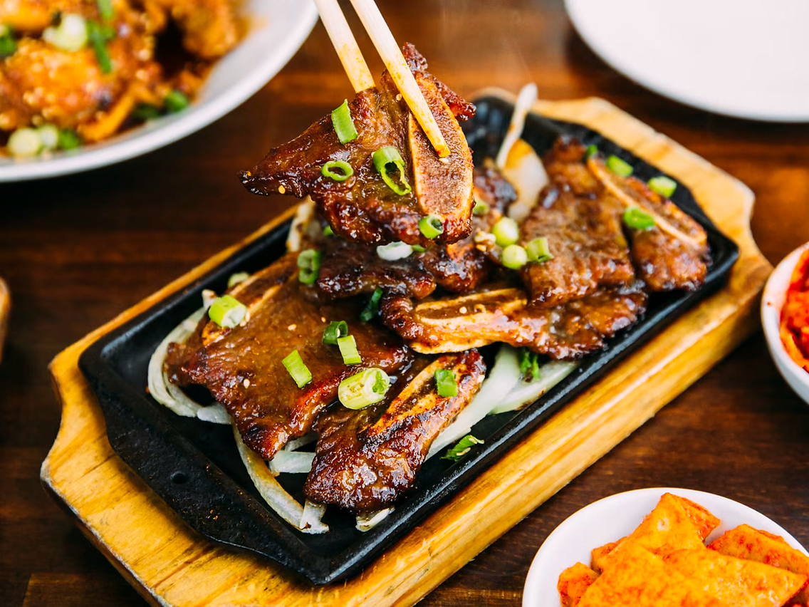 Korean BBQ short ribs (Kal Bi) at Manna, the Inner Sunset, SF.